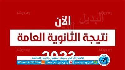 رابط نتيجة الثانوية العامة 2023 برقم الجلوس| نتيجة 3 ثانوي الدور الأول عبر بوابة الفجر الإلكترونية
