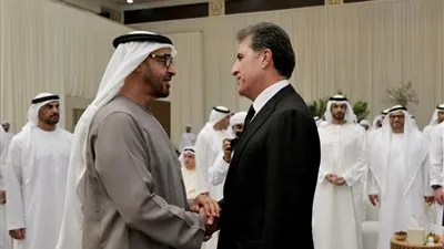 بارزاني يشارك في عزاء شقيق رئيس دولة الإمارات سعيد بن زايد آل نهيان