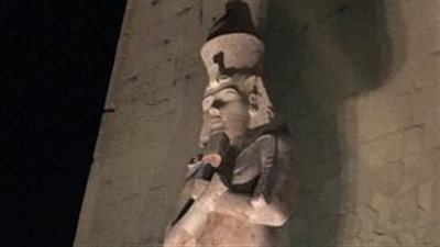خبراء يطالبون بإزالة تمثال رمسيس من معبد الأقصر.. والسبب الترميم (تفاصيل وصور) 