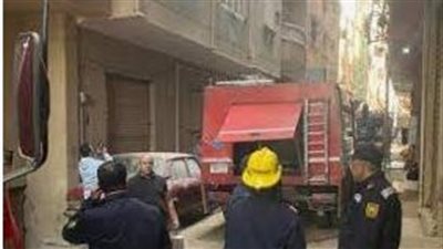 المعمل الجنائي يعاين حريق شقة سكنية بشبرا 