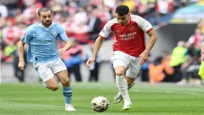 نتيجة مباراة مانشستر سيتي وآرسنال اليوم الاحد 6/8/2023 في نهائي كأس الدرع الخيرية.. نهاية الشوط الأول