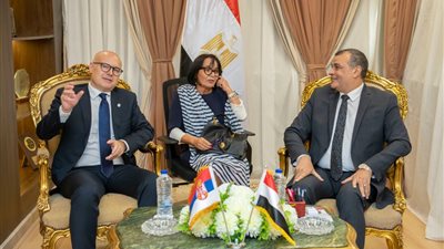 وزير الإنتاج الحربي يستقبل 