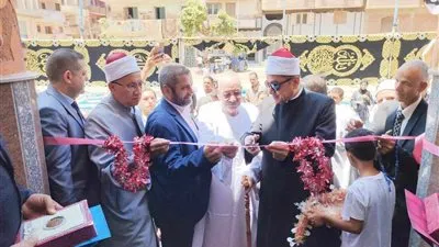 افتتاح مسجد بتكلفة 2 مليون جنيه ببنها