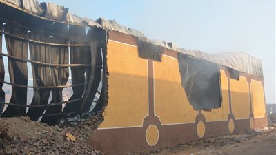 السيطرة على حريق بمخزن للمواد الغذائية بالخانكة 