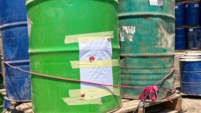 ضبط 100 طن مادة خام لعصير دون بيانات في الدقهلية