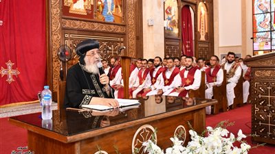 البابا تواضروس يشيد بجهود الدولة في محور المحمودية ويهنئ أبناءه بعيدي التجلي والعذراء