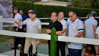 بالصور.. السيسي يتفقد الأكاديمية العسكرية فجر اليوم