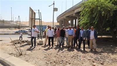 محافظ الجيزة يتفقد أعمال تطوير المنطقة والطرق المحيطة بالمتحف المصري الكبير