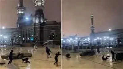 سيول ورياح وسقوط أعمدة إنارة.. تفاصيل أقوي طقس في مكة المكرمة