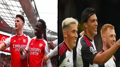 آرسنال وفولهام.. موعد المباراة في الدوري الإنجليزي 2024 والتشكيل والقنوات المفتوحة الناقلة مجانا دون تشفير