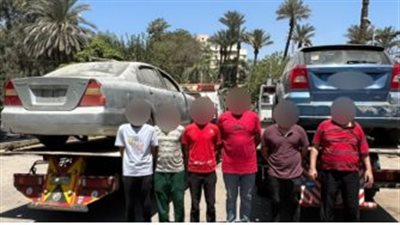 أجهزة الأمن تضبط عصابة سرقة الأبواب الحديدية بمقابر منشأة ناصر 