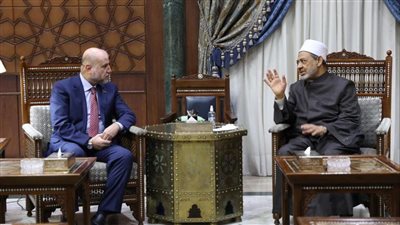 شيخ الأزهر يستقبل قاضي قضاة فلسطين بمقر المشيخة