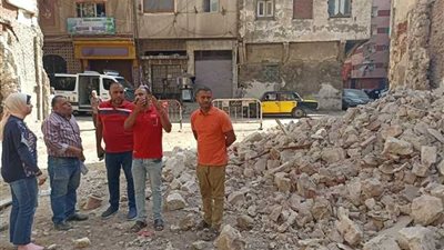 لنهيار أجزاء من عقار دون إصابات في الإسكندرية 