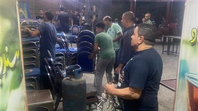 رفع إشغالات وتعديات ومخالفات مقاهي ترعة بشتيل في الوراق (صور)