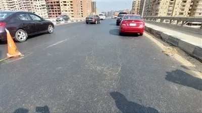 الطرق والكباري: هبوط جزئي في بلاطة كوبري بنها على النيل