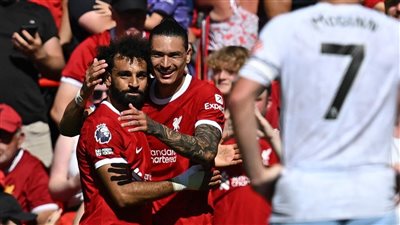 هدف محمد صلاح اليوم في مرمى أستون فيلا بالدوري الإنجليزي