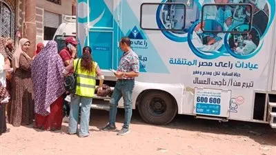 راعي مصر: تنفيذ 320 قافلة طبية والكشف على 86 ألف مريض بالمجان في أغسطس