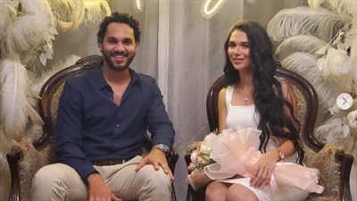  مهاب طارق كاتب جعفر العمدة يحتفل بخطبته