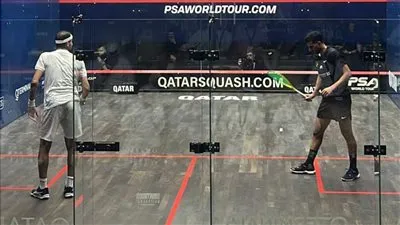 المصري مازن هشام يتغلب على الإنجليزي محمد الشوربجي ببطولة قطر للاسكواش