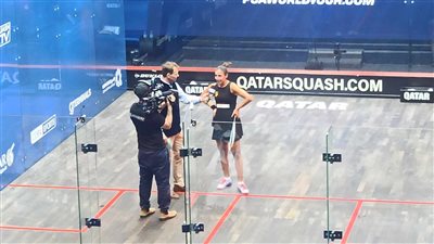 هانيا الحمامي إلى نهائي بطولة قطر للاسكواش 