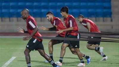  تدريبات بدنية بمران الاهلي استعدادًا للقاء اتحاد العاصمة