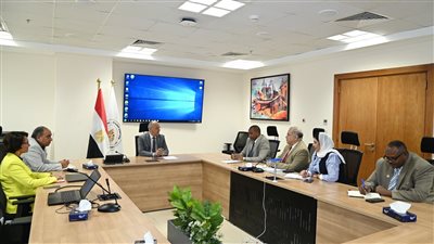 وزير الري يبحث مع مدير عام المنظمة العربية للتنمية الزراعية سبل تعزيز التعاون