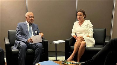 أبو الغيط يلتقي نائبة رئيس الوزراء ووزيرة خارجية سلوفينيا