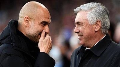 بيب جوارديولا يتحدث عن منافسة كارلو أنشيلوتي في دوري أبطال أوروبا