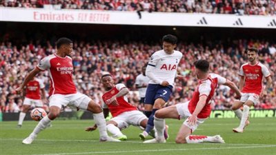 التعادل الإيجابي يحسم الشوط الأول بين آرسنال وتوتنهام في الدوري الإنجليزي