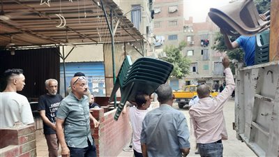 محافظة الجيزة: غلق وتشميع مقهى مخالف بالمنيرة الغربية ورفع تعديات سوق عشوائي ببولاق الدكرور