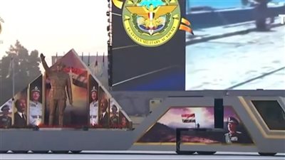 بطل الحرب والسلام.. عرض مجسم لـ السادات خلال حفل تخريج الكليات العسكرية 2023