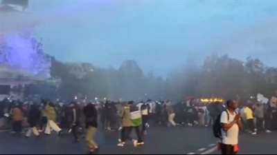 الأمن الفرنسي يتعامل بعنف مع مظاهرة مؤيدة لفلسطين في باريس