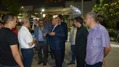 الفريق كامل الوزير وزير النقل يزور نادى السكة الحديد