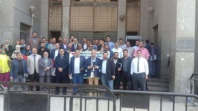 وقفة تضامنية أمام محكمة الخانكة للتنديد بالمجازر الإسرائيلية ضد الشعب الفلسطيني