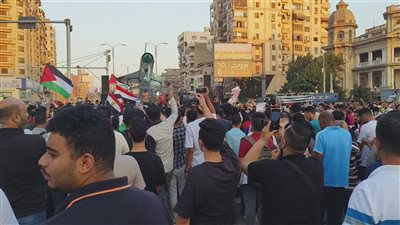 أبناء الدقهلية يتظاهرون بالمنصورة دعمًا للقضية الفلسطينية (صور) 