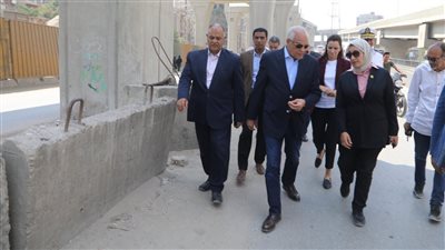 محافظ الجيزة يتابع المرحلة الأولى من أعمال تطوير ورفع كفاءة كوبري ناهيا