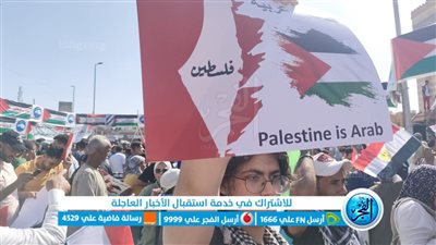 «يسقط الاحتلال».. هتافات المواطنين تزلزل ميدان الحصري تضامنًا مع فلسطين