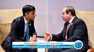 فلسطين مباشر.. رسائل عاجلة من السيسي لـ رئيس وزراء بريطانيا بشأن الأحداث في غزة