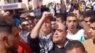 عميد تجارة المنوفية يقود وقفة لمناصرة غزة (فيديو)