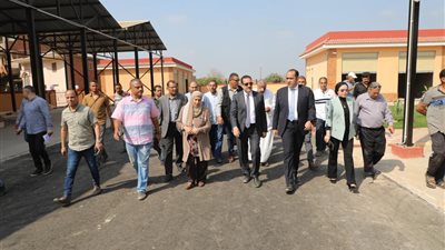 محافظ المنوفية يتفقد توسعات محطة معالجة صرف صحي شما وطهواي 