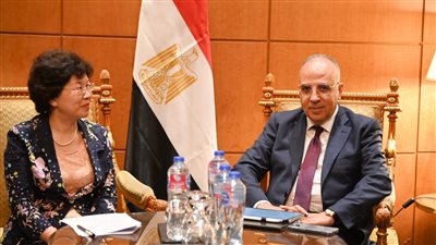 وزير الري يلتقي نائبة وزير الموارد المائية الصينية على هامش أسبوع القاهرة السادس للمياه