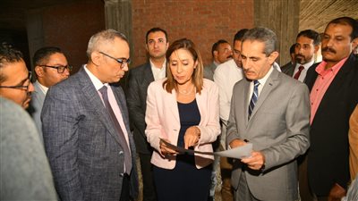 محافظ الغربية ووزيرة الثقافة يتفقدان عددا من المواقع الثقافية بالمحافظة (صور)
