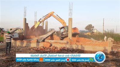 إزالة 35 حالة تعد على مساحة 8 آلاف متر أراضِ زراعية بالبحيرة (صور)