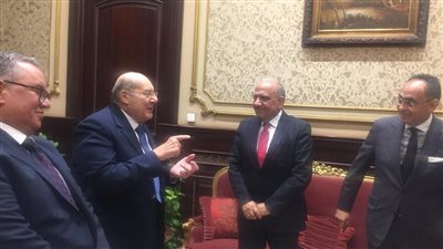 رئيس مجلس الشيوخ يستقبل وزير قطاع الأعمال العام 