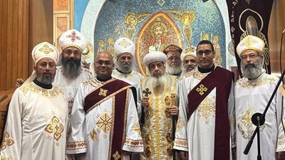 الأنبا دانيال يرسم كاهنان جديدان بإيبارشية المعادي