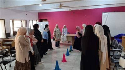 تنظيم جلسات تفاعلية ورياضية بأنشطة أندية السكان بمراكز شباب الجيزة