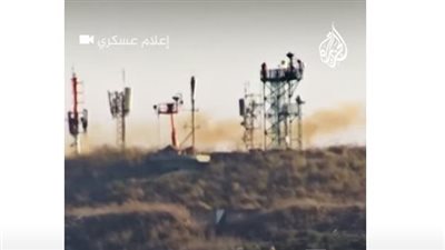 شاهد| حزب الله يقصف مواقع عسكرية إسرائيلية