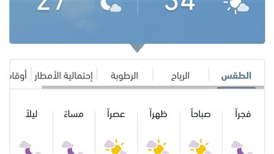 توقعات حالة الطقس ودرجات الحرارة غدا في جدة 