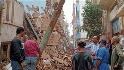 انهيار منزل بالمنوفية