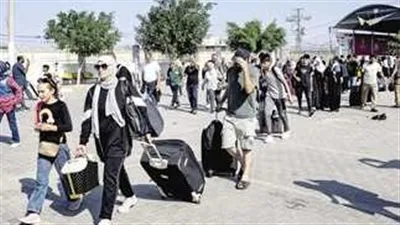 وصول دفعة جديدة من حاملي الجنسيات المزدوجة إلى معبر رفح